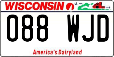 WI license plate 088WJD