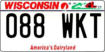 WI license plate 088WKT