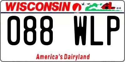 WI license plate 088WLP