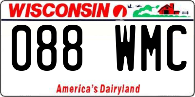 WI license plate 088WMC
