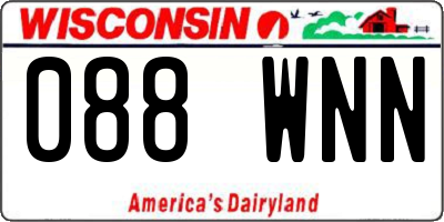 WI license plate 088WNN