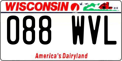 WI license plate 088WVL