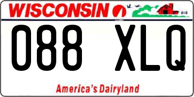 WI license plate 088XLQ