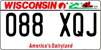 WI license plate 088XQJ