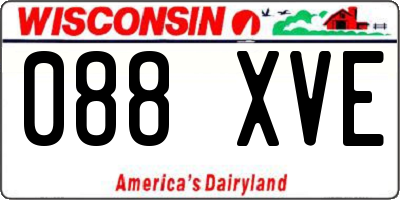WI license plate 088XVE