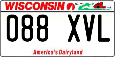 WI license plate 088XVL