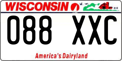 WI license plate 088XXC
