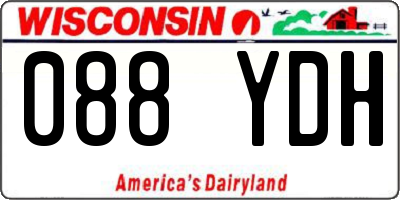 WI license plate 088YDH