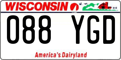 WI license plate 088YGD