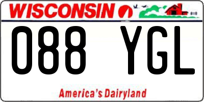 WI license plate 088YGL