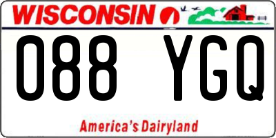 WI license plate 088YGQ