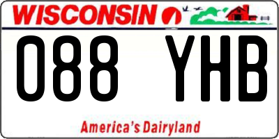 WI license plate 088YHB