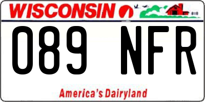 WI license plate 089NFR