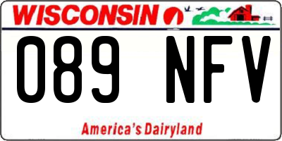 WI license plate 089NFV