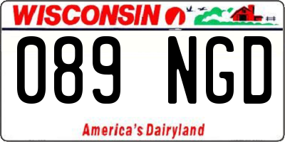 WI license plate 089NGD