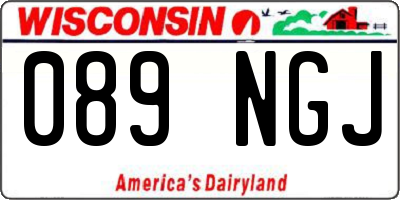 WI license plate 089NGJ