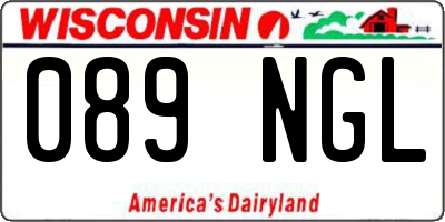 WI license plate 089NGL