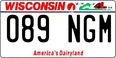 WI license plate 089NGM