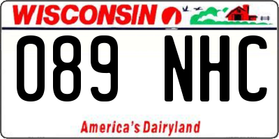 WI license plate 089NHC