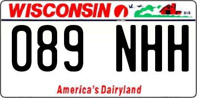 WI license plate 089NHH