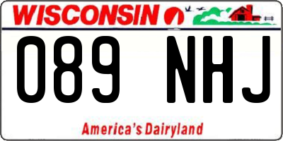 WI license plate 089NHJ
