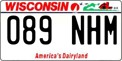 WI license plate 089NHM