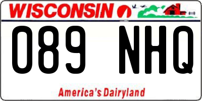 WI license plate 089NHQ