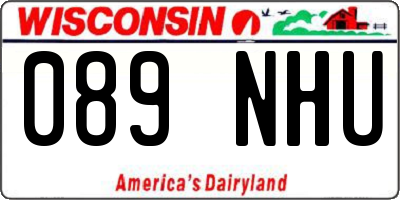 WI license plate 089NHU