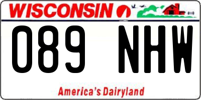 WI license plate 089NHW