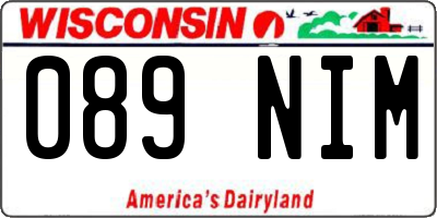 WI license plate 089NIM