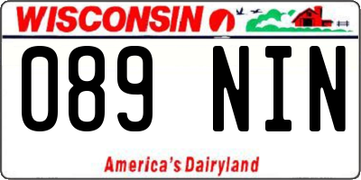 WI license plate 089NIN
