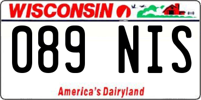 WI license plate 089NIS