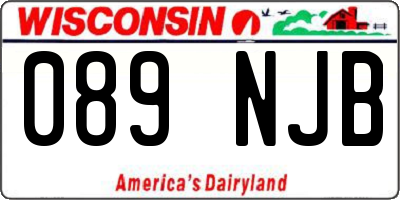 WI license plate 089NJB