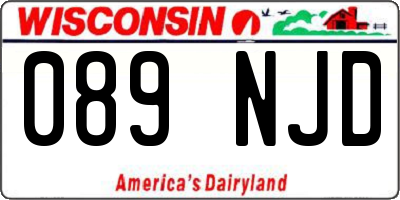 WI license plate 089NJD