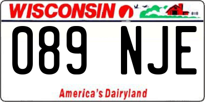 WI license plate 089NJE