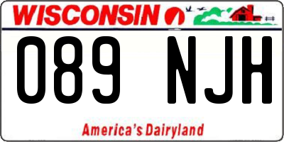 WI license plate 089NJH