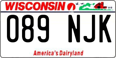 WI license plate 089NJK
