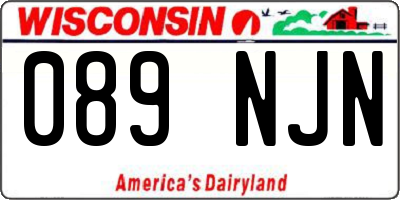 WI license plate 089NJN