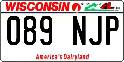 WI license plate 089NJP