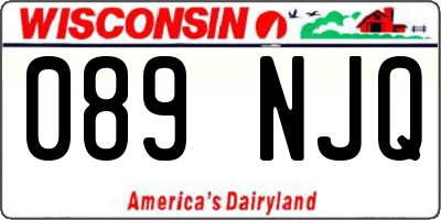 WI license plate 089NJQ