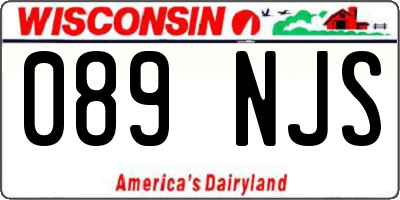 WI license plate 089NJS