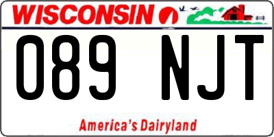 WI license plate 089NJT