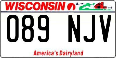 WI license plate 089NJV
