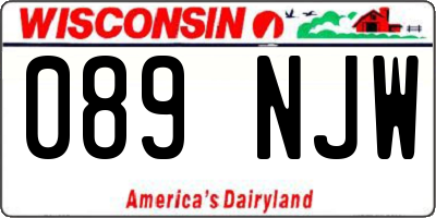 WI license plate 089NJW