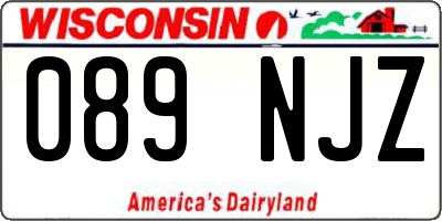 WI license plate 089NJZ