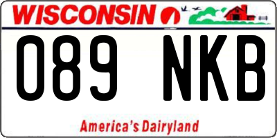 WI license plate 089NKB