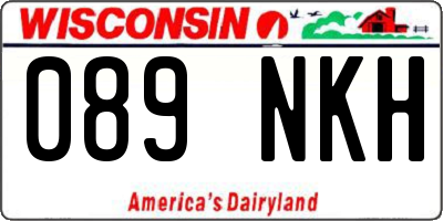 WI license plate 089NKH