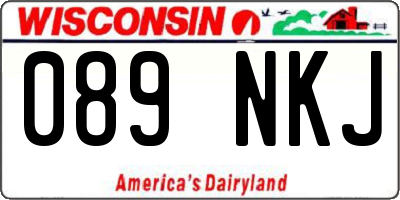 WI license plate 089NKJ