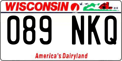 WI license plate 089NKQ