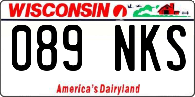 WI license plate 089NKS